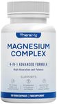 Magnesium Glycinate 4-in-1 Complex - Citrate, Malate & Taurate for Sleep, Tiredness, Muscles & Nervous System - 300mg Elemental Magnesium - High Strength, Chelated, Vegan - 120 Capsules - Made in UK