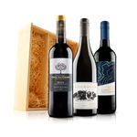 Virgin Wines - Classic Red Wine Trio in Wooden Gift Box - 3 Bottles (75cl)