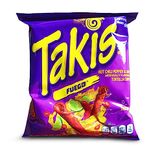 Takis Hot Chili,Pepper & Lime Tortilla Chips, 113 Gram