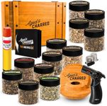 Cocktail Smoker Kit with Torch & Wood Chips for Whiskey & Bourbon (Premium Edition) + Wood Chips Bold-4 Pack Bundle