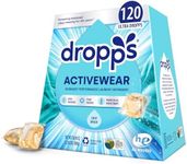 Dropps Activewear Biobased Power Laundry Detergent Pods, Crisp Breeze (120 Count) - Laundry Pods Fights Tough Stains & Odors, Sweat & Dirt - HE Compatible Laundry Supplies for Clean Clothes