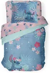 Disney Lilo & Stitch Paradise Dream Twin Comforter & Sham Set - Super Soft Kids Reversible Bedding - Fade Resistant Microfiber (Official Disney Product)