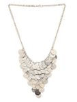 SOBHAGYA JEWELS Silver Coin Contemporary Necklace for Girls