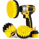 4 Pack Drill Brush Attachment Kit - Drill Brush Power Scrubber for Cleaning Bathroom, Pool Tile, Flooring, Brick, Ceramic, Marble & Grout All Purpose Drill Scrub Brush