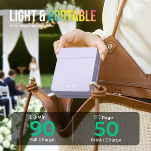 Nelko Mini Photo Printer – Portable Instant Printer, Purple