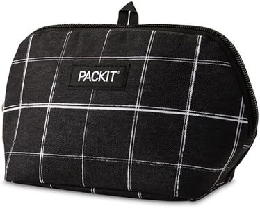 PackIt Snack Bag, Black Grid, Normal