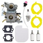 NIMTEK C1M-W26C PP4218A Carburetor for Poulan P3314 P3416 PP3816 PP4018 PP4218 Power Gas Chainsaw Carb Replace 545070601 with 530057925 Air Filter Tune-up Kit