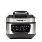 Power XL Grill Air Fryer Combo - Large 5.7L Capacity - 12-in-1 Electric Multicooker - Air Fry, Slow Cook, Steam, Saute, Grill, Bake, Roast, Rice Cooker, Simmer, Sous Vide, Fry & Keep Warm - Non-Stick