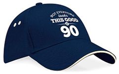 90th Birthday Baseball Cap Hat Gift Idea 90 Present keepsake for Women Men