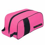 Waterproof Sports Boot/Shoe/Travel Bag for Football Cricket Rugby Golf Toiletry Gym for Men/Women (Pink)