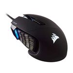 Corsair CH-9304111-NA Scimitar Pro Gaming Mouse, Backlit RGB Led, Black Side Panel, Optical