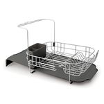 KitchenAid Satin Wire Expandable Dish Rack, 23.18-Inch, Gray