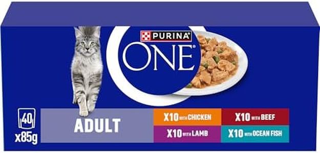 PURINA ONE Mini Fillets Mixed Selection in Gravy Adult Wet Cat Food 40x85g