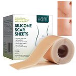 Silicone Scar Sheets(1.6" x 120"- 3M), Scar Removal Sheets, Soft Silicone Scar Tap Roll, Reusable And Effective Scar Strips Pads For Scars Caused By C- Section, Burn Scars,Keloid Surgery, Acne