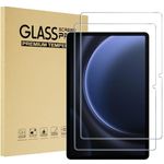 ProCase 2 Pack Screen Protector for Galaxy Tab S10 Plus 2024/Tab S9 FE Plus/S9 Plus/S8 Plus/S7 FE/S7 Plus 12.4 inch 2023, Tempered Glass HD Clear Film Guard for Tablet SM-X820/X610/X810/X800/T730/T970