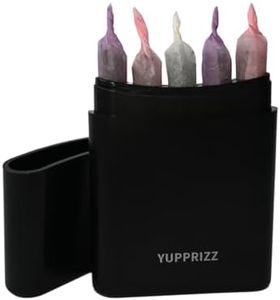 Pre-Rolled Cones Holder Case 5-Hole | Prerolled Cone Storage Box & Cone Loader Filling Device | Holds 5 King Size Cones Rolling Papers-Black