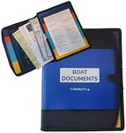 Boat Documents Organizer - Large Size Waterproof Case for Boat Papers - Keep All Documents Safe and Organized - The Boat Galley (Blue)