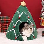 Christmas Cat Bed Cave Nest House C