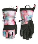THE NORTH FACE Kids' Montana Insulated Ski Glove | Touchscreen Compatible, Water & Wind Resistant, Fleece Lined, Pairing Clip, Lite Lilac Lens Flare Print, X-Large