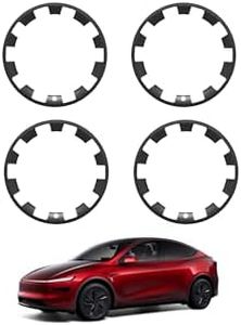 cybtkcar for Tesla Wheel Rim Protector Model Y Juniper Accessories 2025 2026 20 Inch Car Wheel Rim Covers Protector Hubcaps Curb Rash Repair Kit Rim Cover Tire Trim Ring Strip 4PCS