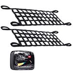 Orion Motor Tech Mesh Cargo Net 2 Pack, Rooftop Hammock Compatible with 1987-2022 Jeep Wrangler YJ TJ JK JL & Gladiator JT Jeep Wrangler Hammock Top Netting 4-Door and 2-Door