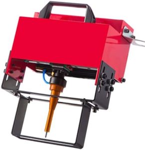 Marking Machine 100x20mm Handheld Pneumatic Dot Peen Metal Marking Engraving Machine VIN Code Number Engraver for Use with Large and Heavy Metal Parts Such As Car Chassis