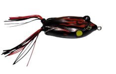 Fishing Frog/Bull Frog 18 GRAM/Silicon Frog/Artificial Frog Soft Lures/Soft Bait/Fishing Accessories (Black RED)