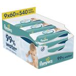 Pampers Water Wipes 9x60pk