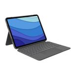 Logitech Combo Touch iPad Pro 11" (1st, 2nd, and 3rd Generation) Keyboard Case - Detachable Backlit Keyboard with Kickstand, Click-Anywhere Trackpad, Smart Connector - Oxford Gray