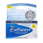 EarPlanes+, Earplugs Airplane Travel Ear Protection, Prevent in flight ear discomfort, EarPlanes+ the original pressure preventing earplug for both Kids and adults (Adult)