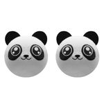 HAICN 2Pcs Panda Car Aerial Ball Cute Car Antenna EVA Aerial Ball Automobile Roof Decorative Anti-Collision Decoration Balls Practical for Any Car Model with Antenna