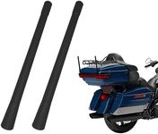 Amblee 2-Pack 7 in Motorcycle Antenna, FM/AM Reception Short Antenna Compatible with Harley Davidson 1989-2024 Street Glide Road Glide CVO Trike Touring Glide Ultra Limited (Thick Rod)