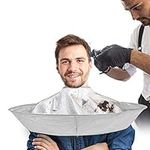 Hair Cutting Cape Umbrella Style Hair Catcher Professional Haircut Cape Waterproof Hairdressing Foldable Kit for Home Stylists Barber Salon for Adults Kids