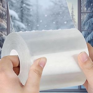 Sunroda Window Sealing Tape 3 Inch x 33 Ft Transparent Insulation Waterproof Nano Draft Isolation Tape for Window and Bathroom Shower Glass Side Gaps