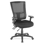 Lorell High-Back Mesh Chair, Black