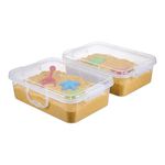 Relaxdays Sandpit with Lid – Plastic Kids Indoor Set, 8x38x25 cm, Small Transparent