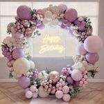 Pink and Purple Balloon Arch Kit, 1