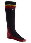 Burton Men's Emblem Midweight Socks, True Black, Large