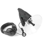 Sound Collecting Device,YIWENG Parabolic Sound Collecting Dish 8X Monocular with Headphone Sound Amplifier Listening Device for Long Distance Birdwatching and Listening Outdoor Bird Listening Device