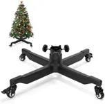 SANXIACAR Rolling Christmas Tree Stands with Wheels Fit 7.5 Foot Artificial Trees Heavy Duty Movable Xmas Tree Holder Base for 1-2.6 Inch Tree Pole (Diameter 29 Inch)