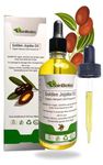 Sainbiotics™ 100ml Organic Golden Jojoba Oil| Natural Unrefined Cold Pressed Oil | Unscented| Suitable For Vegan| Suitable For All Skin Types| For Face, Body, Hand, Hair, Beard & Nail