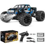 HABOXING RC Trucks Rampage, 4WD Off Road Trucks RC Cars 36km/h High Speed 1/18 Scale RTR All Terrain Waterproof Vehicle Monster Truck with Two Rechargeable Battery, RC Toys Gifts for Kids and Adults