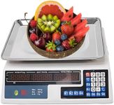 EZONEDEAL Digital Kitchen Scale, Commercial Price Scale 88lb/40kg Price Computing Scale with LCD Display, Food Produce Counting Weight Scale for Farmers Market, Retail Outlets, Meat Shop, Food Scale