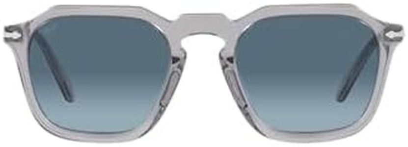 Persol PO 3292S Transparent Grey/Blue Shaded 50/21/145 unisex Sunglasses