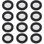 YINETTECH 50PCS Stainless Steel Filter Garden Hose Washer Seal O Ring Gasket Water Faucet Rubber Washer with 40 Mesh for 3/4 Inch Garden Hose Water Faucet Shower Head