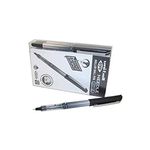 Uni-Ball UB-185S 0.5mm Tip Micro Point Eye Needle Stainless Steel Pen - Black (Pack of 14)