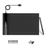 Graphics Drawing Tablet VEIKK S640 6x4 Inch Portable OSU Tablet with 8192 Levels Battery-Free Stylus Pen for Digital Art&Animation,Compatible with PC/Mac/Linux/Windows