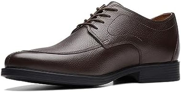 Clarks Collection Men's Whiddon Apron Oxford, Dark Brown Tumbled Leather, 11 Wide US