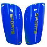 SZXMDKH Football Shin Guards, Shin Guards Pads, Youth Boys Girls Shin Pad Sleeves for Football Games, EVA Cushon Protection Reduce hit & Injuries(Blue),M