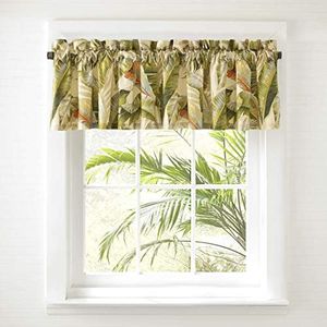 Tommy Bahama Palmiers Valance, 72 x 15, Green